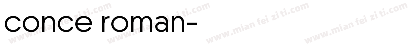conce roman字体转换